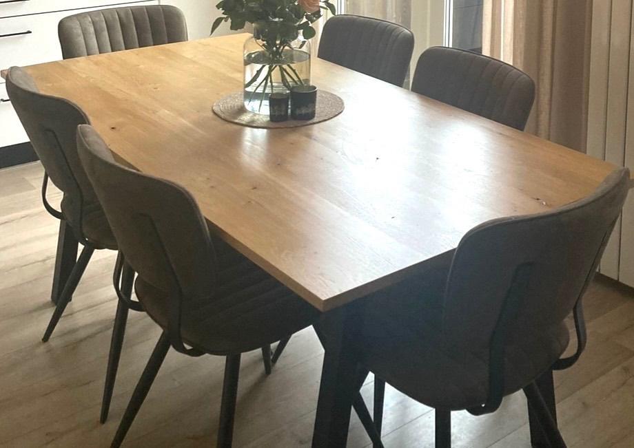 Eettafel of bureau, Ophalen, Gebruikt, 50 tot 100 cm, 150 tot 200 cm