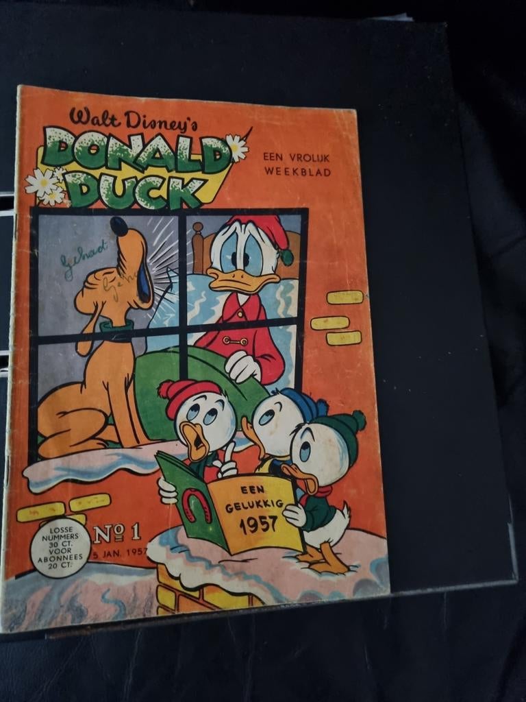 Donald Duck - jaargang 1957 compleet, Gelezen, Complete serie of reeks, Walt Disney, Ophalen of Verzenden