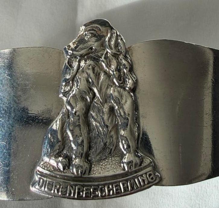 Servetring Dierenbescherming met cocker spaniël, Dieren en Toebehoren, Ophalen of Verzenden, Gebruikt