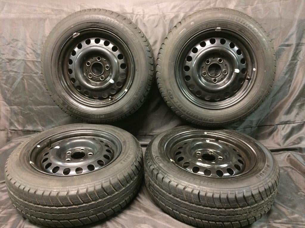 Stalen velgen met banden 15" Mercedes E Klasse W124, Auto-onderdelen, Banden en Velgen, Ophalen, Gebruikt, 15 inch, Velg(en)