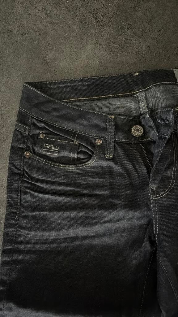 G-Star 3301: jeans, maat 27/34, zwart, Ophalen of Verzenden, Zo goed als nieuw, Zwart, W27 (confectie 34) of kleiner