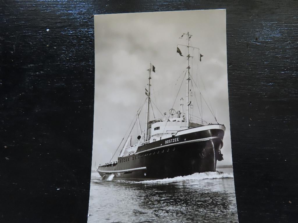 ansichtkaart sleepboot "Oostzee" Smit & co, Ophalen of Verzenden, Gebruikt, Motorboot, Kaart, Foto of Prent