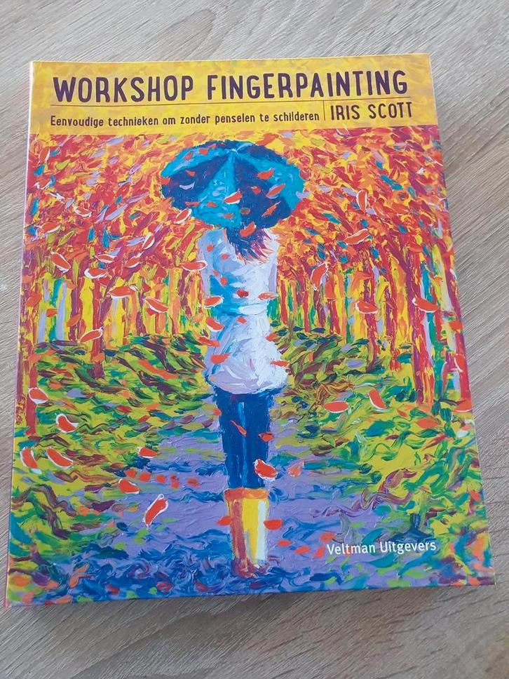 Workshop Fingerpainting - Iris Scott - Veltman Uitgevers, Boeken, Kunst en Cultuur | Beeldend, Zo goed als nieuw, Ophalen of Verzenden