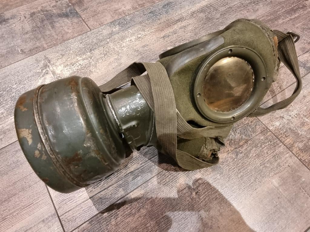 Duits WOII gasmasker 1939 1940, Verzamelen, Ophalen of Verzenden, Duitsland