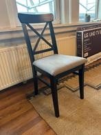Houten Stoelen van Ikea (INGOLF, 4 stuks), Huis en Inrichting, Ophalen, Gebruikt, Zwart, Vier