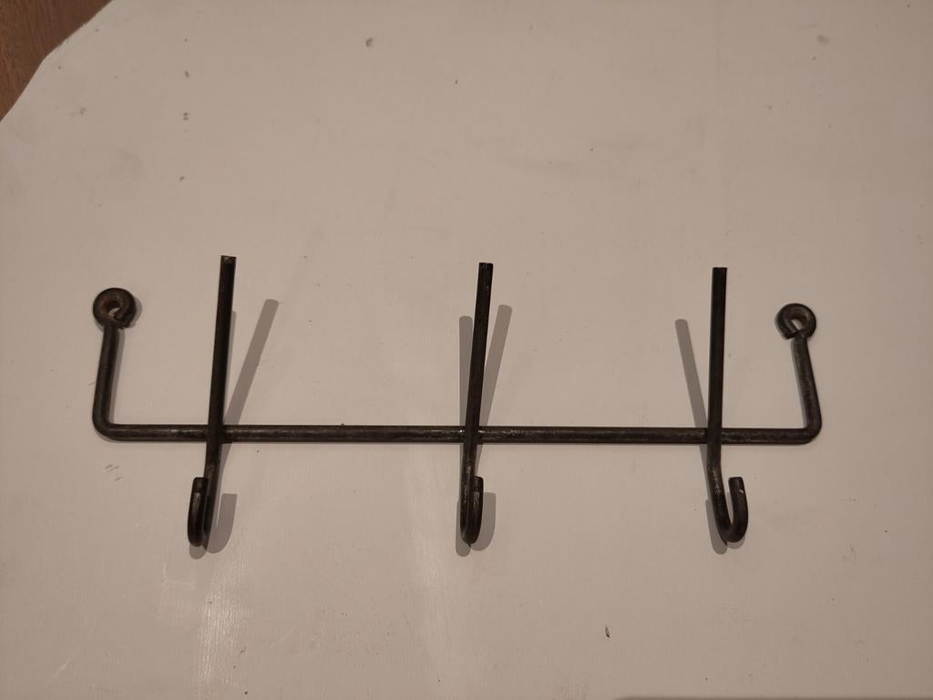 Vintage Bruynzeel Piet Zwart keuken kapstok 27cm, Wandkapstok, Gebruikt, Ophalen of Verzenden, Minder dan 100 cm