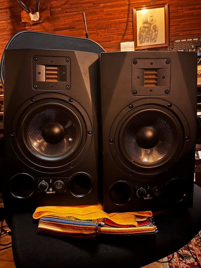 Adam A7x studiomonitoren, Gebruikt, 120 watt of meer, Front, Rear of Stereo speakers, Ophalen