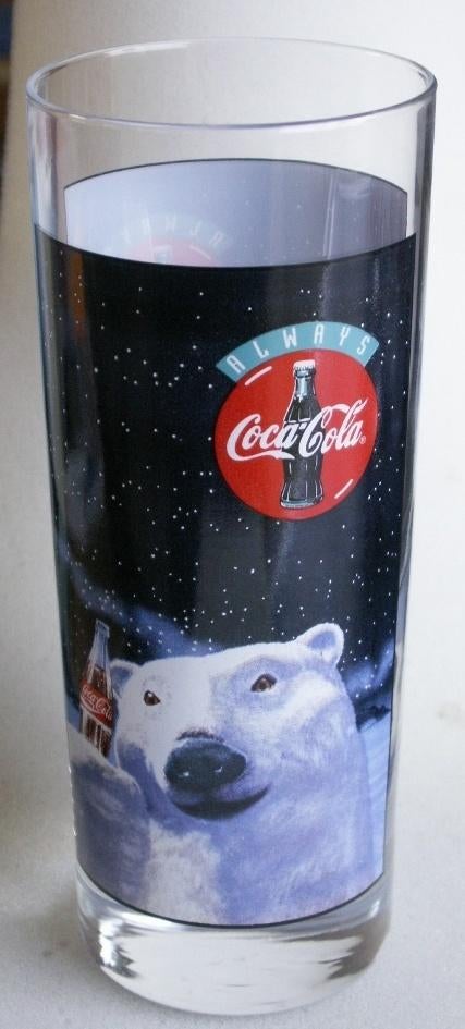Coca Cola glas met beer Always Coca-Cola, Verzamelen, Glas en Borrelglaasjes, Ophalen of Verzenden, Nieuw, Bierglas