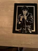 Elvis schilderij 25x32, Ophalen of Verzenden, Zo goed als nieuw, Schilderij, Minder dan 50 cm