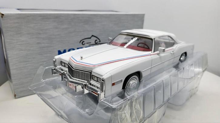 Cadillac Eldorado Convertible, wit, 1976, Hobby en Vrije tijd, Modelauto's | 1:18, Nieuw, Overige merken, Ophalen of Verzenden