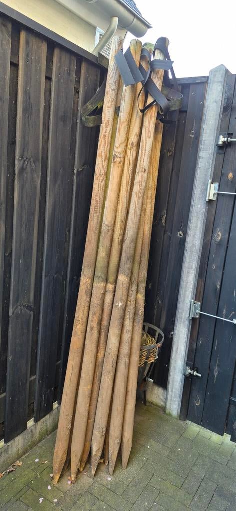 14 gebruikte tuinpalen gratis af te halen, Ophalen, Gebruikt, 250 cm of meer, Palen