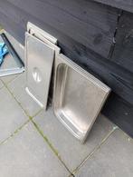 4x RVS Gastronorm bakken met deksels - Horeca Keuken, Ophalen of Verzenden, Nieuw zonder verpakking, Overige typen