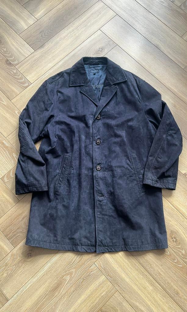 GANT donkerblauwe trenchcoat maat L, Ophalen of Verzenden, Nieuw, Maat 52/54 (L), Blauw