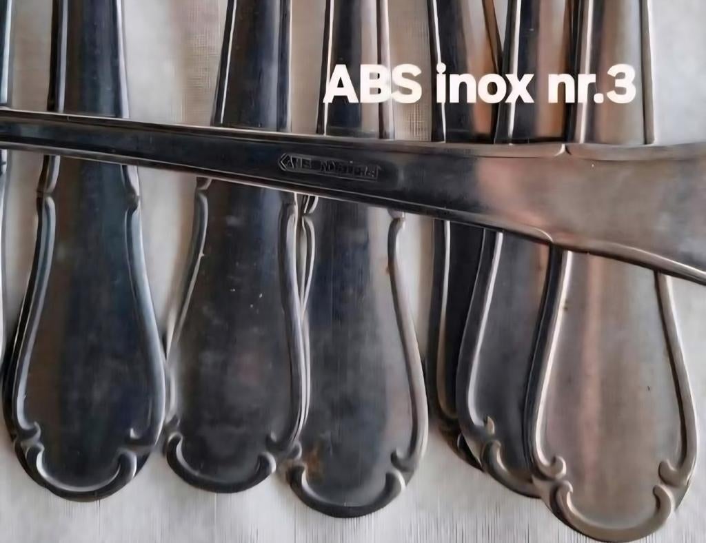 Bestek ABS Inox Germany relief bewerkte handvatten, Ophalen of Verzenden, Rvs of Chroom