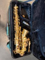 Minerva Altsaxofoon in tas, Ophalen, Gebruikt, Alt, Met koffer