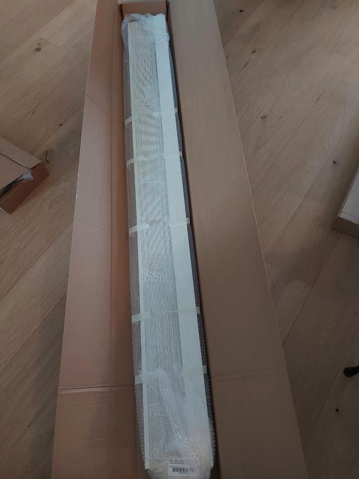 Houten jaloezie wit 204x180 cm, Huis en Inrichting, Stoffering | Gordijnen en Lamellen, Nieuw, 150 tot 200 cm, 200 cm of meer