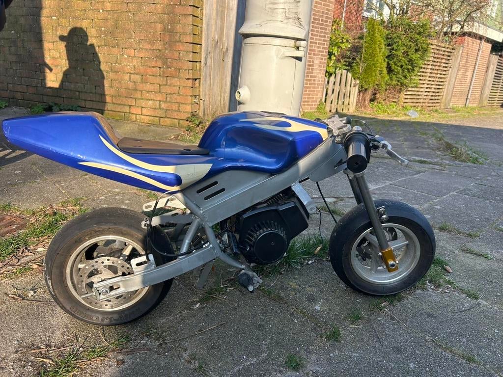 Mini pitbike 49cc, Fietsen en Brommers, Minibikes, Midibikes en Pitbikes, Ophalen, Zo goed als nieuw, Pitbike