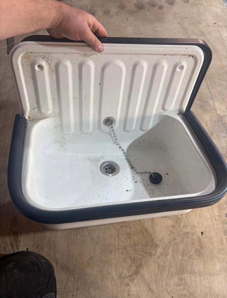 Spoelbak wandmodel, Doe-het-zelf en Verbouw, Sanitair, Ophalen, Gebruikt