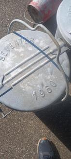 Oude zinken vuilnis bakken en meer, Antiek en Kunst, Ophalen