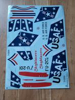 F-86 Sabre jet - skyblaser decal 1:32, Ophalen of Verzenden, Groter dan 1:72, Overige merken