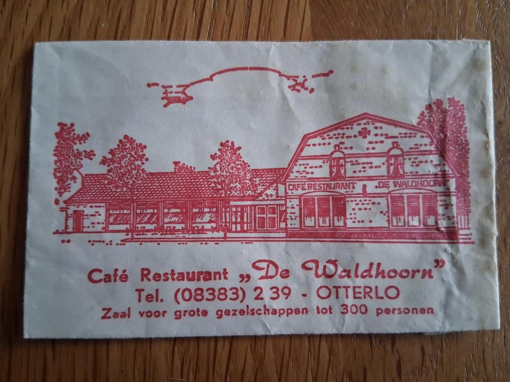 Suikerzakje #571 De Waldhoorn Otterlo, Verzenden, Nederland