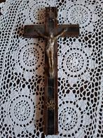 Mooi uitgevoerd prachig oud kruisbeeld, Ophalen of Verzenden