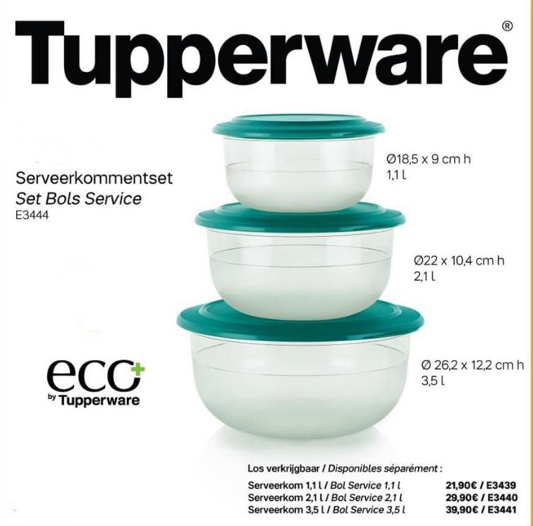 Tupperware Exclusieve Kommen, Ophalen of Verzenden, Nieuw, Bak of Kom