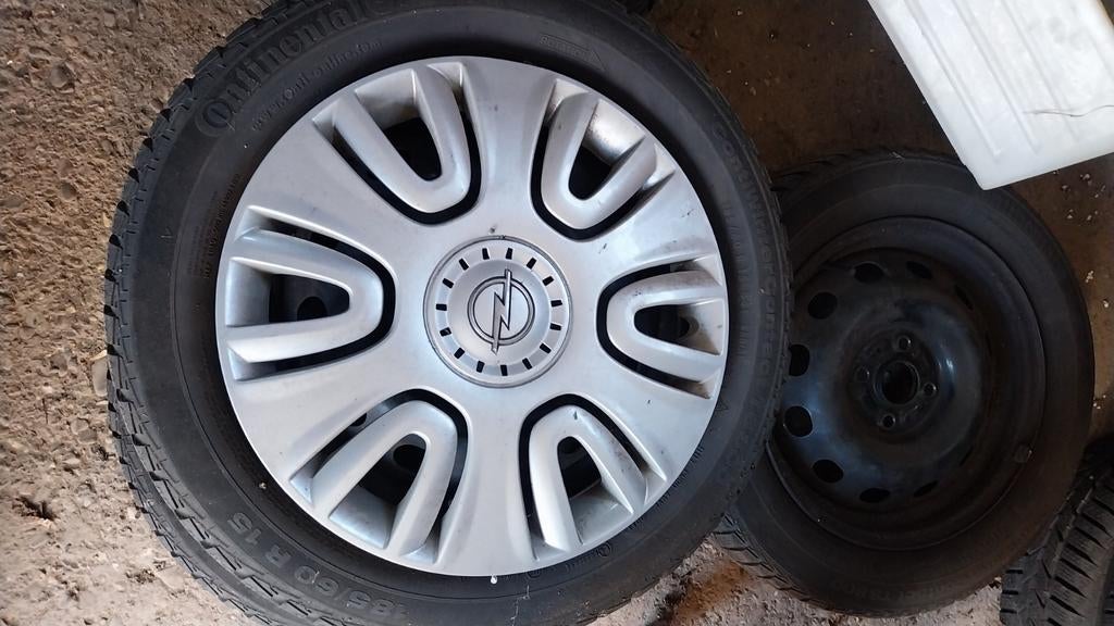 4 Stalen velgen met winterbanden Opel Agila 2008-2014, Ophalen