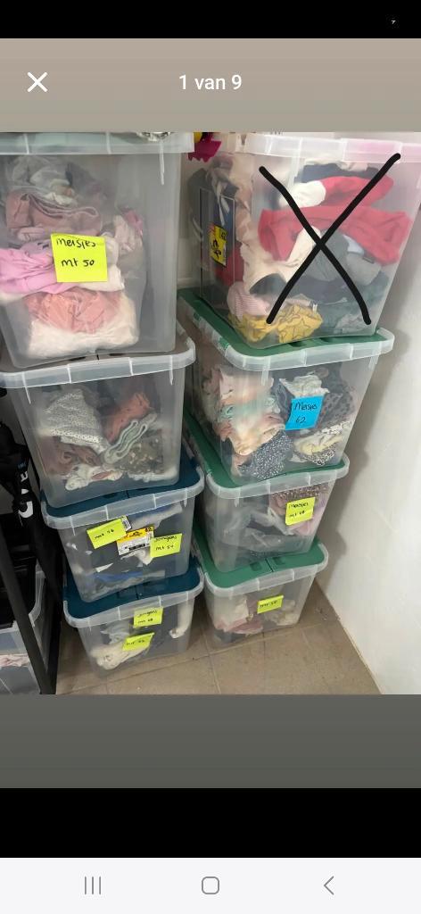 Partij babykleding, Kinderen en Baby's, Babykleding | Baby-kledingpakketten, Zo goed als nieuw, Maat 62, Ophalen of Verzenden