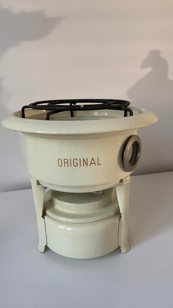 Antiek emaille petroleumstel Haller, Antiek en Kunst, Antiek | Emaille, Ophalen of Verzenden