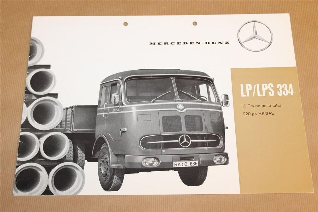 Zeldzame brochure - Mercedes LPS 334 vrachtwagen 1965, Boeken, Ophalen of Verzenden, Zo goed als nieuw, Tractor en Landbouw