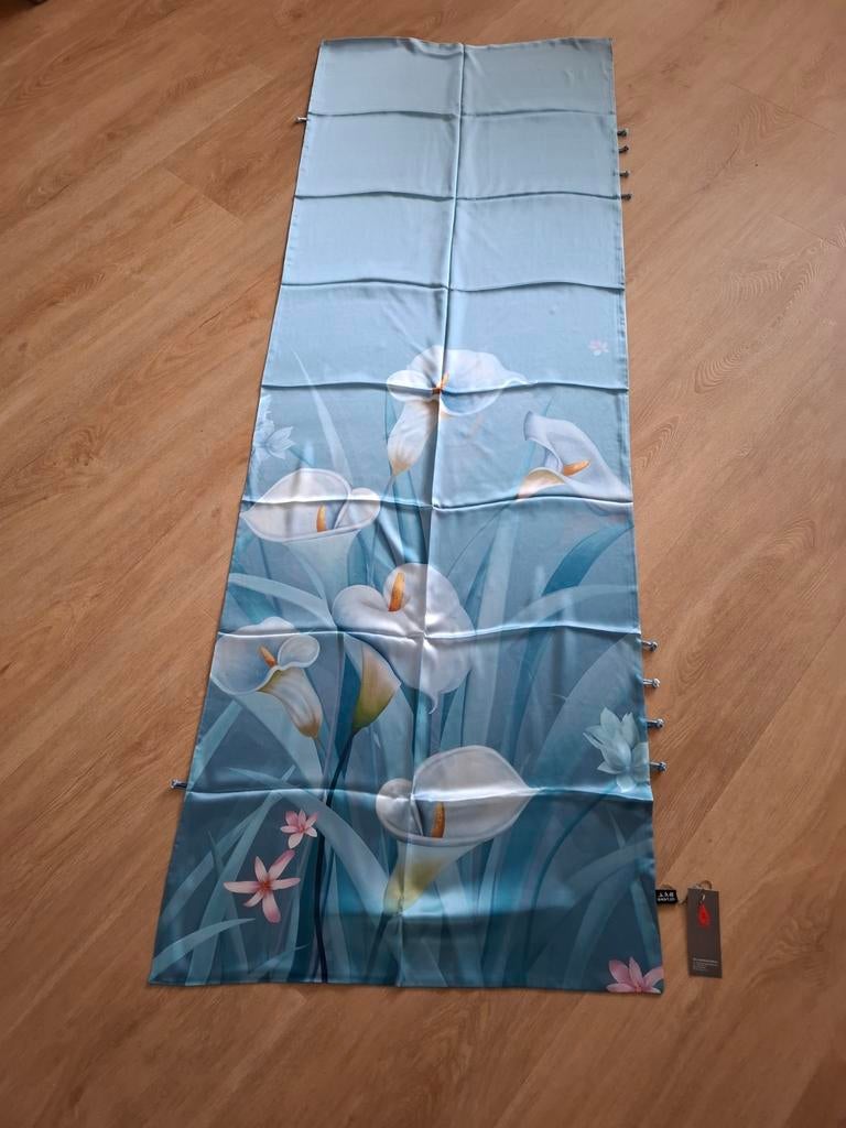 Sjaal moerbeizijde Saint Joy 185x65 cm, Kleding | Dames, Mutsen, Sjaals en Handschoenen, Ophalen of Verzenden, Nieuw, Maat 46/48 (XL) of groter