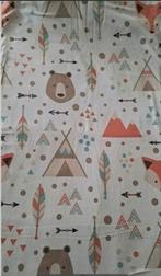 Flanellen dekbedovertrek 1p wild camping, Ophalen of Verzenden, Jongetje of Meisje, Dekbedovertrek