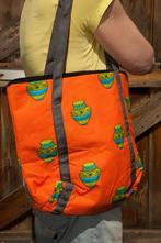 Vrolijk gekleurde stoffen tas, handgemaakt in Afrika., Ophalen of Verzenden, Nieuw, Overige kleuren, Overige typen