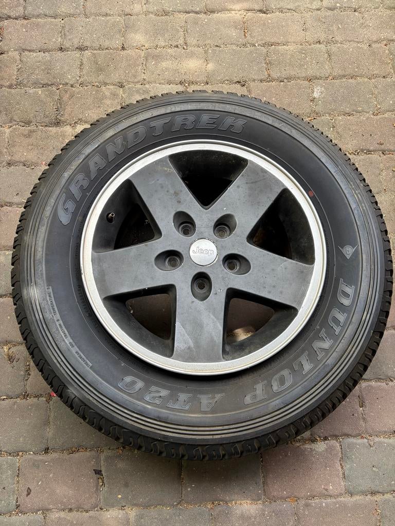 17 inch velgen met banden 265/65/R17 voor Jeep Wrangler, Auto-onderdelen, Banden en Velgen, Ophalen, Gebruikt, 265 mm, Banden en Velgen