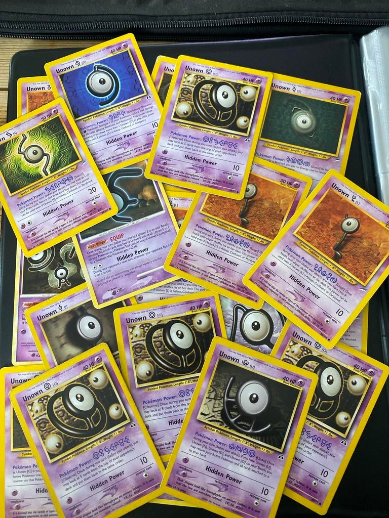 Pokémon Unown Kaarten Verzameling (Meerdere Kaarten), Ophalen, Gebruikt, Meerdere kaarten