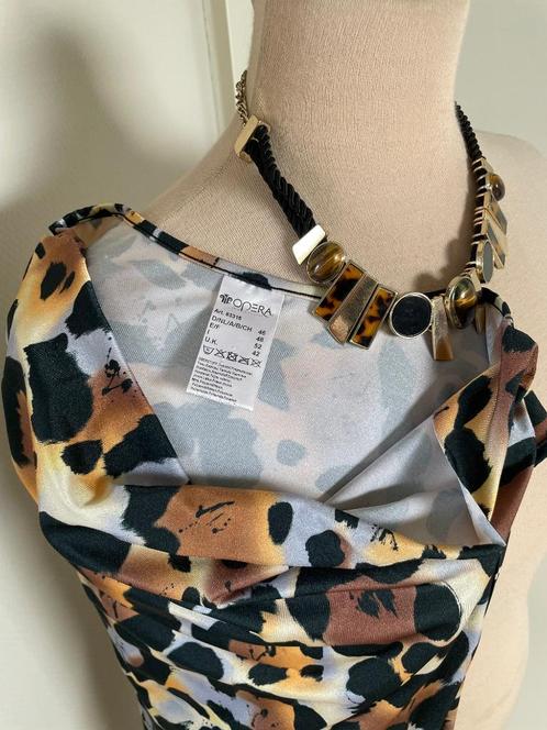 Jurk v. Opera 44/46  NIEUW!!, Kleding | Dames, Jurken, Nieuw, Maat 46/48 (XL) of groter, Overige kleuren, Knielengte, Ophalen of Verzenden