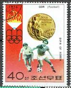 Korea Noord 1976 Olympische spelen Voetbal, Verzenden, Gestempeld, Sport