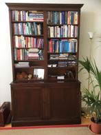 Klassieke mooie boekenkast Mahoniehout 243h, 140b, 30-47d -, 25 tot 50 cm, Ophalen of Verzenden, Zo goed als nieuw, 200 cm of meer