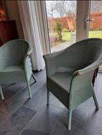 Twee groene loyd loom stoeltjes, Ophalen of Verzenden