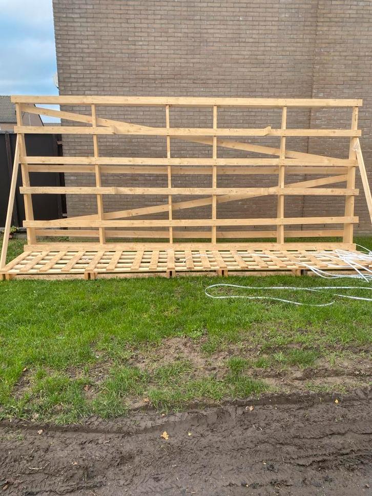 Nieuwe glasbok, Doe-het-zelf en Verbouw, Hout en Planken, Nieuw, Balk, Vuren, 300 cm of meer, 50 mm of meer, Ophalen of Verzenden