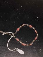 Zomerse roze Bloemenarmband met Parels - Nieuw!, Ophalen of Verzenden, Nieuw, Roze