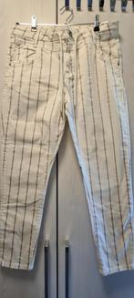 Zizo damesbroek mt 44 off-white en beige, Kleding | Dames, Broeken en Pantalons, Ophalen of Verzenden, Zo goed als nieuw, Maat 42/44 (L)