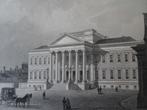 Staalgravure academiegebouw groningen, joh. Poppel, ca 1850., Antiek en Kunst, Kunst | Etsen en Gravures, Verzenden