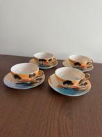 4 bordjes en schotels en schaaltje. Satsuma  porselein dun, Antiek en Kunst, Antiek | Servies compleet, Ophalen of Verzenden