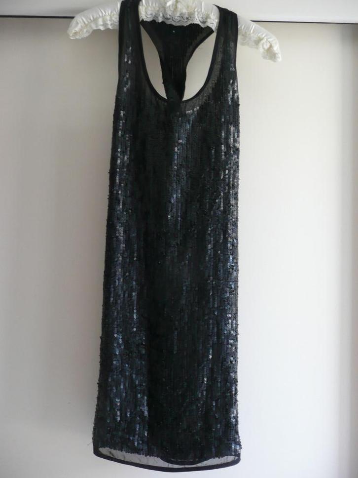 Modstrom pailletten jurk zwart M 38 feestjurk great Gatsby, Kleding | Dames, Jurken, Zo goed als nieuw, Maat 38/40 (M), Zwart