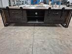Industrieel TV Meubel - Stoer en Stijlvol, Ophalen, Gebruikt, 150 tot 200 cm, Minder dan 100 cm