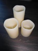 oplaadbaar kaarsen 3 stuks, Huis en Inrichting, Overige materialen, Beige, Ophalen of Verzenden, Zo goed als nieuw