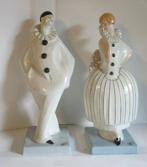 twee art deco figuren Pierrot & Colombine Dax, Antiek en Kunst, Antiek | Keramiek en Aardewerk, Verzenden
