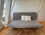 NYHAMN 3-zits Slaapbank Grijs/Beige, Ophalen, Tweepersoons, 140 cm, Zo goed als nieuw